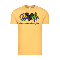 Vintage Mustard mardi gras love peace Vintage Tee - Bettercallsaul
