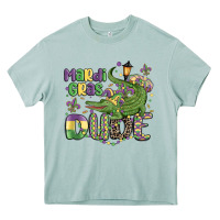 Arona mardi gras dude alligator Heavy Core Tee - MaliasSmallBusiness