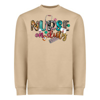 Mushroom nurse on duty Heavyweight Sweatshirt - CowGirlArtShop