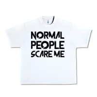 White Normal People Scare Me Urban Heavy Tee - Bettercallsaul