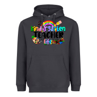 Smoke Kindergarten Teacher Life Heavyweight Hoodie - LillyAllenDesigns