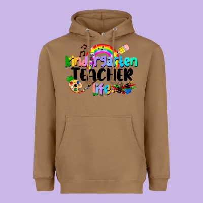 Kindergarten Teacher Life Heavyweight Hoodie Designed By Lillyallendesigns