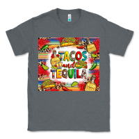 Charcoal Heather tacos and tequila Classic Tee - RanaPortraitStore