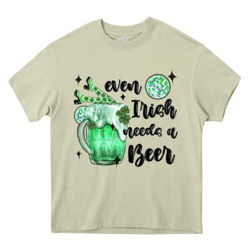 Even ırısh Needs A Beer Heavy Core Tee by MaliasSmallBusiness | Teevron