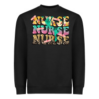 Black Nurse Nurse Nurse Heavyweight Sweatshirt - CowGirlArtShop