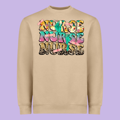 Nurse Nurse Nurse Heavyweight Sweatshirt Designed By Cowgirlartshop