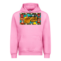 Fuchsia Pink bulldozer sippy Urban Hoodie - Artiststas