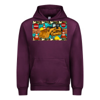Mauve Wine bulldozer sippy Urban Hoodie - Artiststas