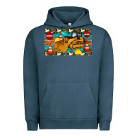 Pigment Midnight Navy bulldozer sippy Urban Hoodie - Artiststas