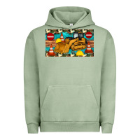 Pigment Oil Green bulldozer sippy Urban Hoodie - Artiststas