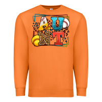 Carrot Baseball and Softball aunt leopard frame Premium Sweatshirt - LillyAllenDesigns