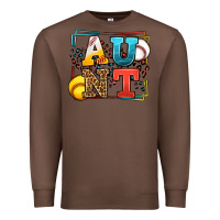 Chestnut Baseball and Softball aunt leopard frame Premium Sweatshirt - LillyAllenDesigns