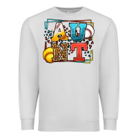 Dove Grey Baseball and Softball aunt leopard frame Premium Sweatshirt - LillyAllenDesigns