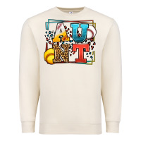 Baseball And Softball Aunt Leopard Frame Premium Sweatshirt | Teevron
