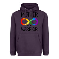 Plum Mother Of Warrior Heavyweight Hoodie - CowhideDigitalArt