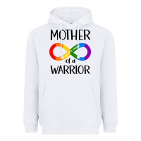 White Mother Of Warrior Heavyweight Hoodie - CowhideDigitalArt