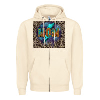 Sandshell Leopard mom Zipper Hoodie - FaDigitalArtStudio