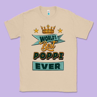 World's Best Poppi Ever Classic Tee Designed By Jasminsmagicworld