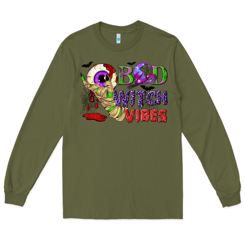 Bad Witch Vibes Long Sleeve Tee by NancyCooperArtShop | Teevron