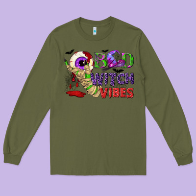 Bad Witch Vibes Long Sleeve Tee Designed By Nancycooperartshop