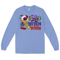 Colony Blue Bad witch vibes Long Sleeve Tee - NancyCooperArtShop