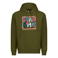 Army Green 4th of July grandma with lightning bolt Premium Hoodie - FaDigitalArtStudio