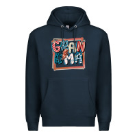 Navy 4th of July grandma with lightning bolt Premium Hoodie - FaDigitalArtStudio