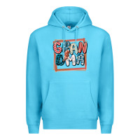 Ocean Blue 4th of July grandma with lightning bolt Premium Hoodie - FaDigitalArtStudio