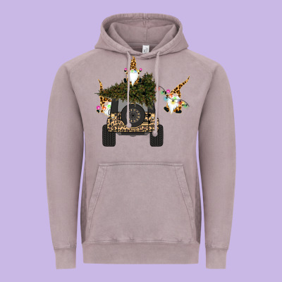 Gnomes Truck Car  Christmas Vintage Hoodie Designed By Bettercallsaul