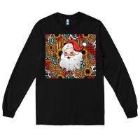 Black western santa claus Long Sleeve Tee - Jasminsmagicworld