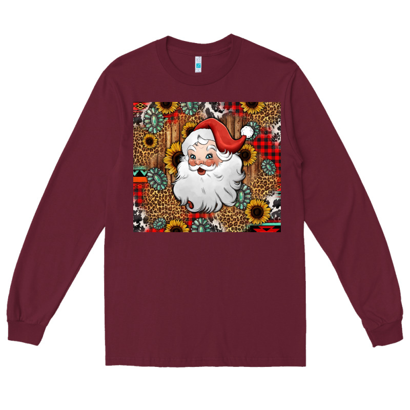 Western Santa Claus Long Sleeve Tee by Jasminsmagicworld | Teevron