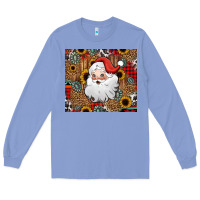 Colony Blue western santa claus Long Sleeve Tee - Jasminsmagicworld