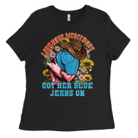 Black lord have mercy baby got her blue jeans on Ladies Tee - NancyCooperArtShop