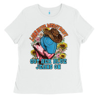 White lord have mercy baby got her blue jeans on Ladies Tee - NancyCooperArtShop