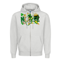 Dove Grey nurse st patrick Zipper Hoodie - FaDigitalArtStudio