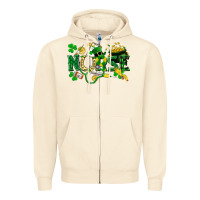 Sandshell nurse st patrick Zipper Hoodie - FaDigitalArtStudio