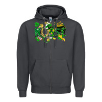 Smoke nurse st patrick Zipper Hoodie - FaDigitalArtStudio