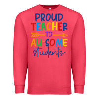 Cardinal Proud teacher to au-some students Premium Sweatshirt - CowhideDigitalArt