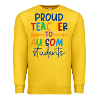 Lemon Proud teacher to au-some students Premium Sweatshirt - CowhideDigitalArt