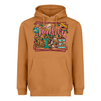 Meerkat Teacher life leopard frame Heavyweight Hoodie - LillyAllenDesigns