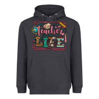 Smoke Teacher life leopard frame Heavyweight Hoodie - LillyAllenDesigns