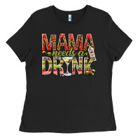 Black mama needs a drink Ladies Tee - NancyCooperArtShop
