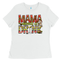 White mama needs a drink Ladies Tee - NancyCooperArtShop