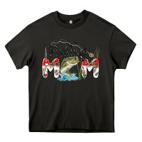 Asphalt fishing mom Heavy Core Tee - MaliasSmallBusiness