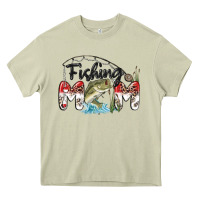 Mossy fishing mom Heavy Core Tee - MaliasSmallBusiness