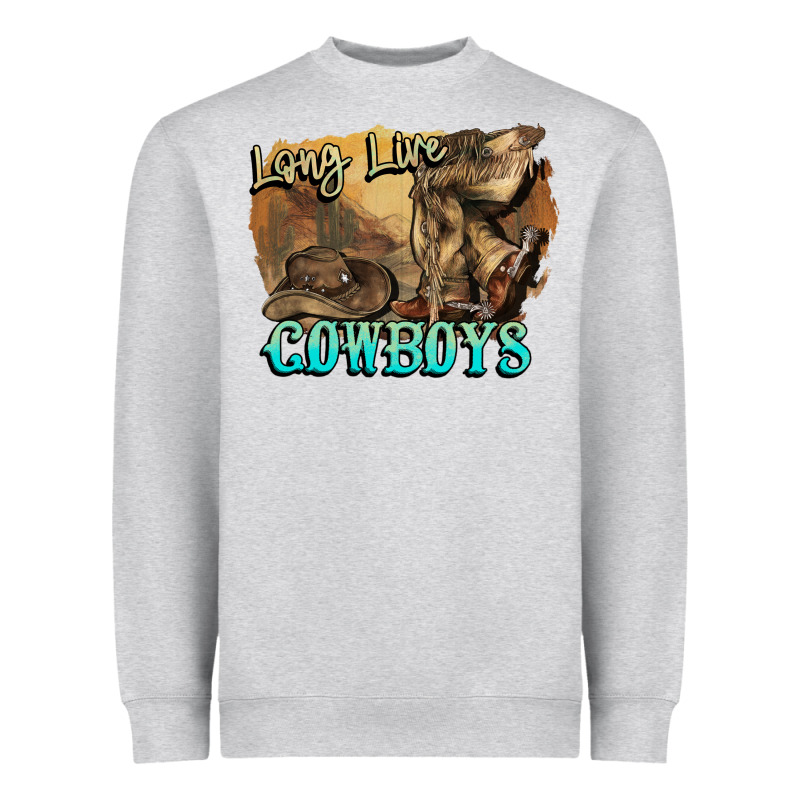 Long Live Cowboys Boots Hat Heavyweight Sweatshirt by HowdyJamesFarm | Teevron