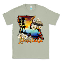 Matcha louisiana  sunset map magnolia Classic Tee - BarkalooDesign