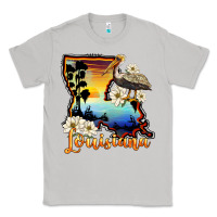 Moon Dust louisiana  sunset map magnolia Classic Tee - BarkalooDesign