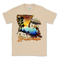 Mushroom louisiana  sunset map magnolia Classic Tee - BarkalooDesign
