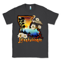 Smoke louisiana  sunset map magnolia Classic Tee - BarkalooDesign